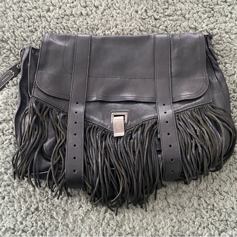 Authentic Proenza Schouler Fringe Shoulder Bag - Large